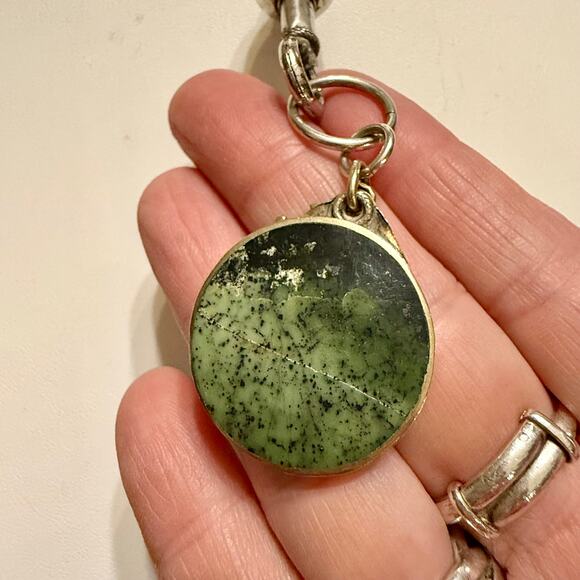 Artisan Boho Beaded Mixed Metal Necklace - Picture 5 of 9